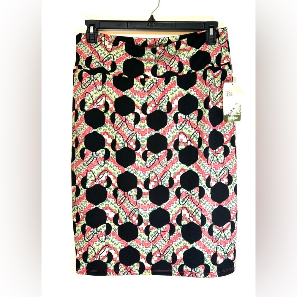LuLaRoe Woman Cassie Minnie Mouse Pencil Skirt XL Disney NWT